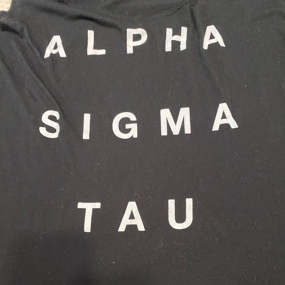 Alpha Sigma Tau 1899 black tank top - Picture 2 of 3